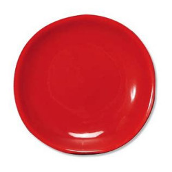 assiette rouge